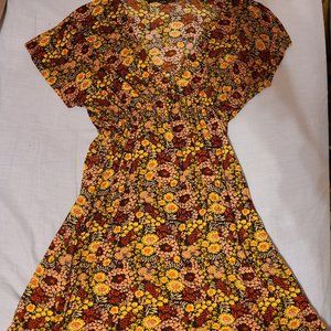 Fire Los Angeles 70's inspo floral mini dress